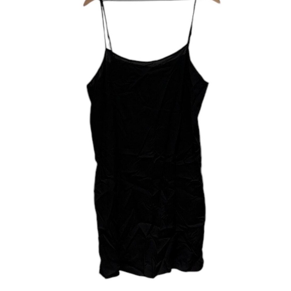 Maeve Slip Dress Women XL Black Mini NEW Elevated LBD Minimalist Anthropologie